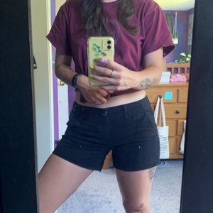 American Eagle Shortie Black Stretch Shorts